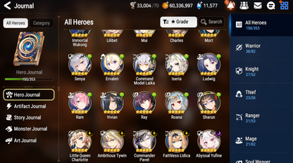 [GLOBAL] [INSTANT] Epic 7 Seven 5ML Abyssal Yufine Faithless Lidica Commander Pavel Tywin Charlotte Angel Angelica + 63ML pulls 11k skystones 1300 mystics+ Name Starter Account-Mobile Games Starter