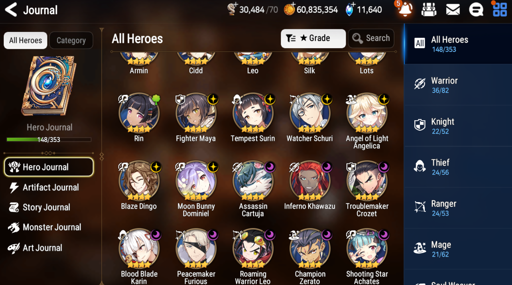 [GLOBAL] [INSTANT] Epic 7 Seven 5ML Abyssal Yufine Maid Chloe Solitaria Designer Lilibet Eternal Ludwig Angel Angelica+ 63ML pulls 11k skystones 1300 mystics+ Name Starter Account-Mobile Games Starter