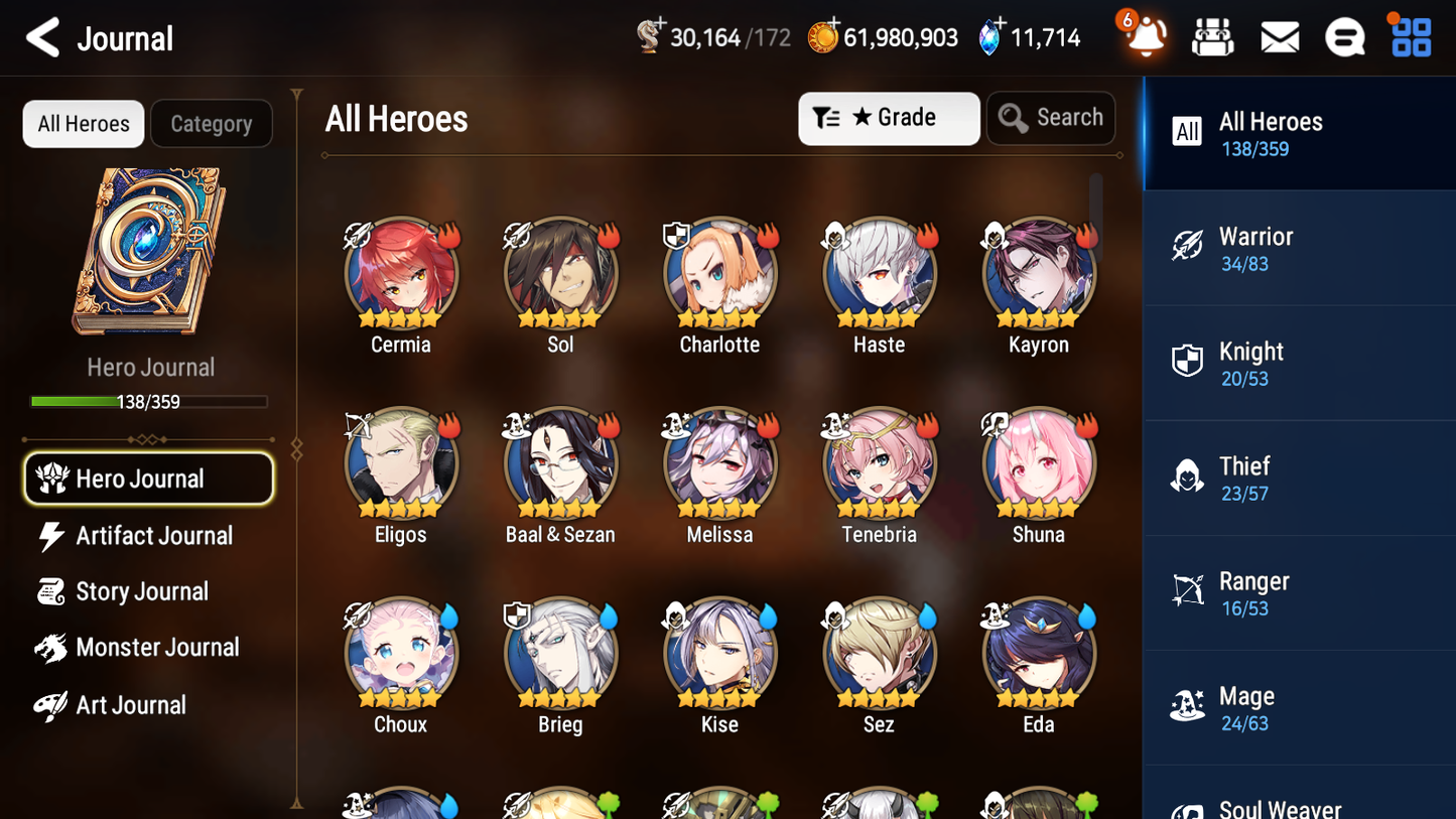 [GLOBAL] [INSTANT] Epic 7 Seven 5ML Abyssal Yufine Requiem Roana Designer Lilibet DJ Basar Arbiter+ 77ML pulls 11k skystones 1300 mystics+20 Speed + Name Starter Account-Mobile Games Starter
