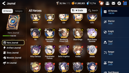 [GLOBAL] [INSTANT] Epic 7 Seven 5ML Abyssal Yufine Requiem Roana Designer Lilibet DJ Basar Arbiter+ 77ML pulls 11k skystones 1300 mystics+20 Speed + Name Starter Account-Mobile Games Starter