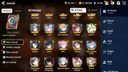 [GLOBAL] [INSTANT] Epic 7 Seven 5ML Bystander Hwayoung Navy Captain Landy + 69ML pulls 13k skystones 2900 mystics+ Name Starter Account-Mobile Games Starter