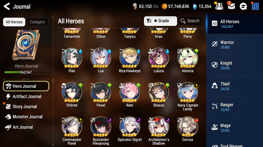 [GLOBAL] [INSTANT] Epic 7 Seven 5ML Bystander Hwayoung Navy Captain Landy + 69ML pulls 13k skystones 2900 mystics+ Name Starter Account-Mobile Games Starter