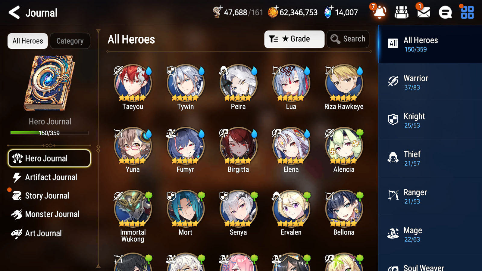 [GLOBAL] [INSTANT] Epic 7 Seven 5ML Dragon Bride Senya Abyssal Yufine Ray + 83ML pulls 13k skystones +20 Speed +Name Starter Account-Mobile Games Starter