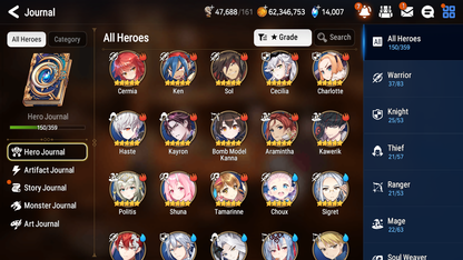 [GLOBAL] [INSTANT] Epic 7 Seven 5ML Dragon Bride Senya Abyssal Yufine Ray + 83ML pulls 13k skystones +20 Speed +Name Starter Account-Mobile Games Starter