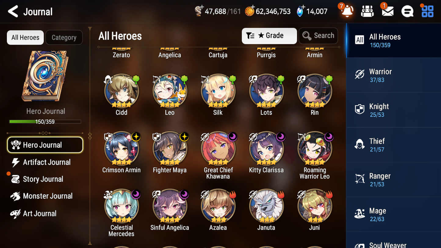 [GLOBAL] [INSTANT] Epic 7 Seven 5ML Dragon Bride Senya Abyssal Yufine Ray + 83ML pulls 13k skystones +20 Speed +Name Starter Account-Mobile Games Starter