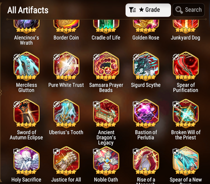 [GLOBAL] [INSTANT] Epic 7 Seven 4ML Dragon Bride Senya Abyssal Yufine + 68 ML pulls 13k skystones +Name Starter Account-Mobile Games Starter