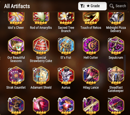 [GLOBAL] [INSTANT] Epic 7 Seven 4ML Dragon Bride Senya Abyssal Yufine + 68 ML pulls 13k skystones +Name Starter Account-Mobile Games Starter