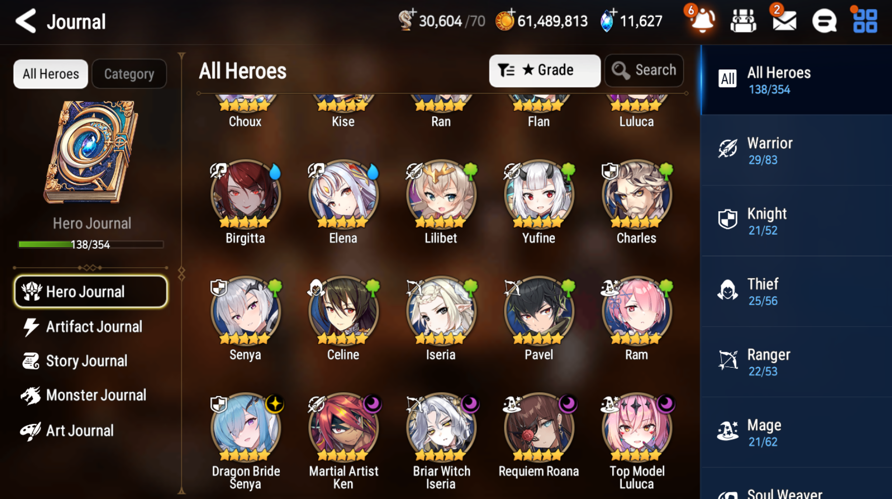 [GLOBAL] [INSTANT] Epic 7 Seven 5ML Dragon Bride Senya Requiem Roana Luluca Iseria Ken + 63ML pulls 11k skystones 1300 mystics+ Name Starter Account-Mobile Games Starter