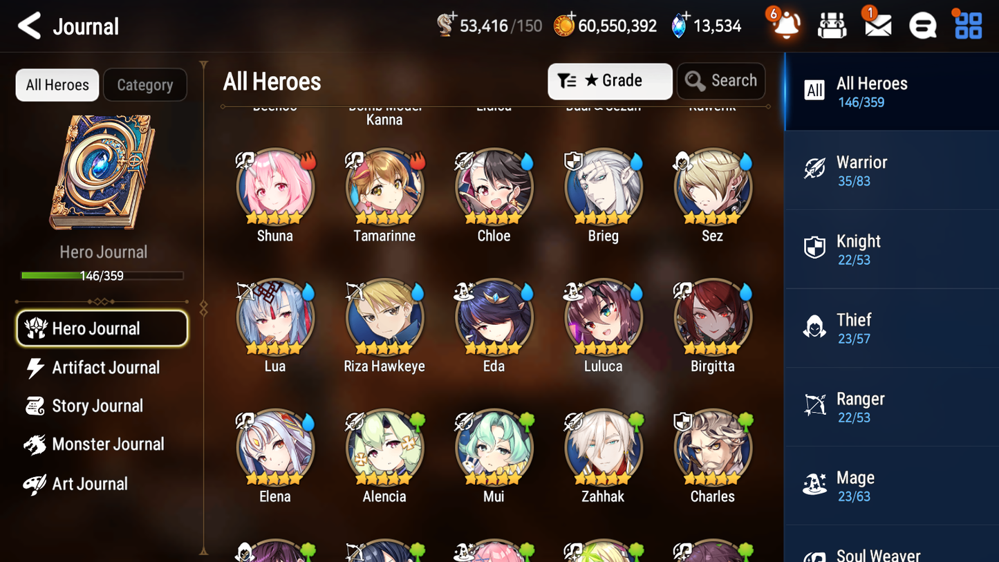 [GLOBAL] [INSTANT] Epic 7 Seven 5ML Empyrean Ilynav Conqueror Lilias Celine Eternal Wanderer Ludwig + 82ML pulls 13k skystones 3000 mystics+20 Speed + Name Starter Account-Mobile Games Starter
