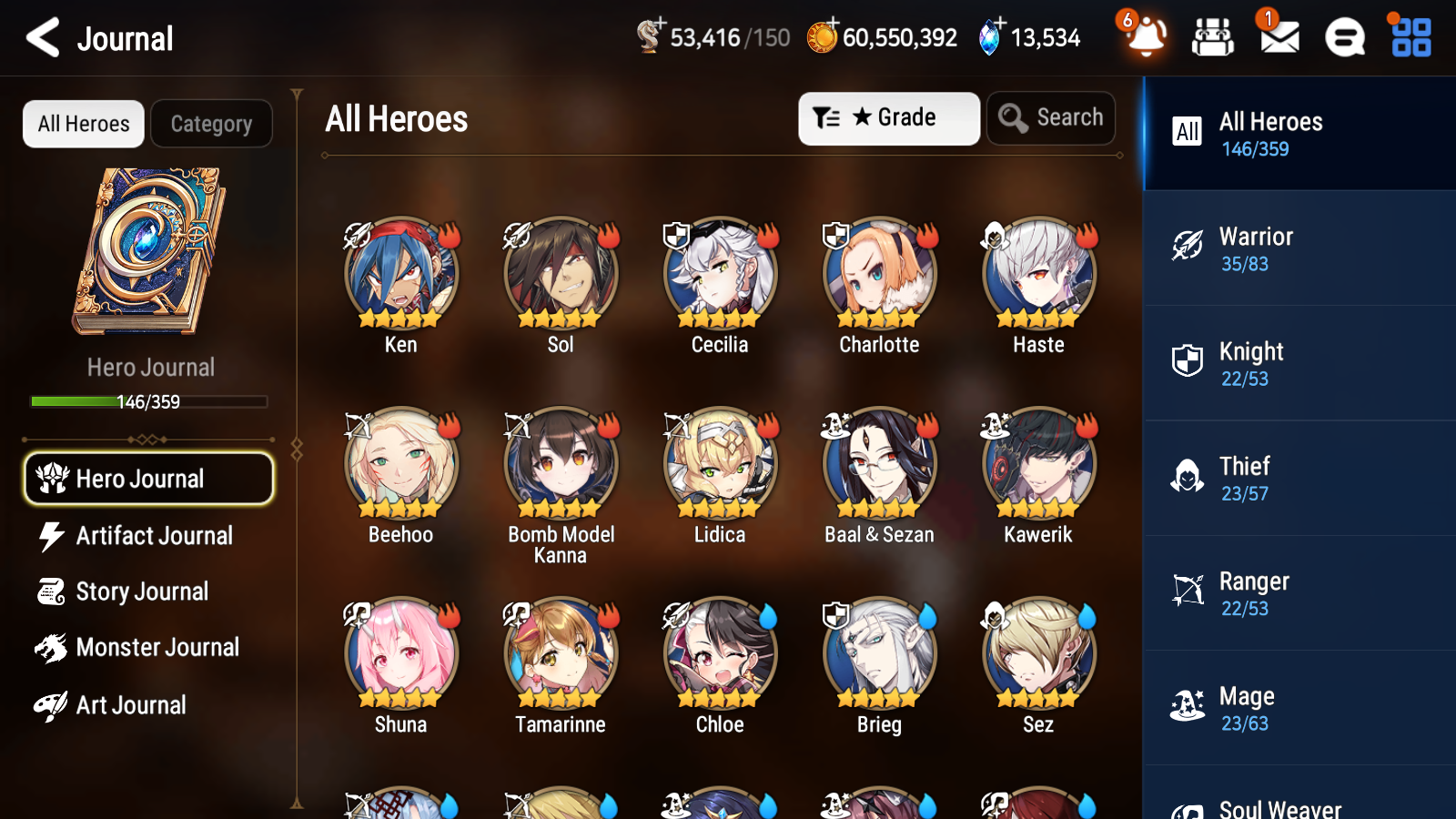 [GLOBAL] [INSTANT] Epic 7 Seven 5ML Empyrean Ilynav Conqueror Lilias Celine Eternal Wanderer Ludwig + 82ML pulls 13k skystones 3000 mystics+20 Speed + Name Starter Account-Mobile Games Starter