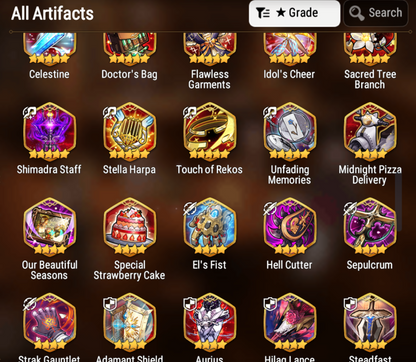 [GLOBAL] [INSTANT] Epic 7 Seven 4ML Harsetti Straze + 69ML pulls 13k skystones 2900 mystics+ Name Starter Account-Mobile Games Starter