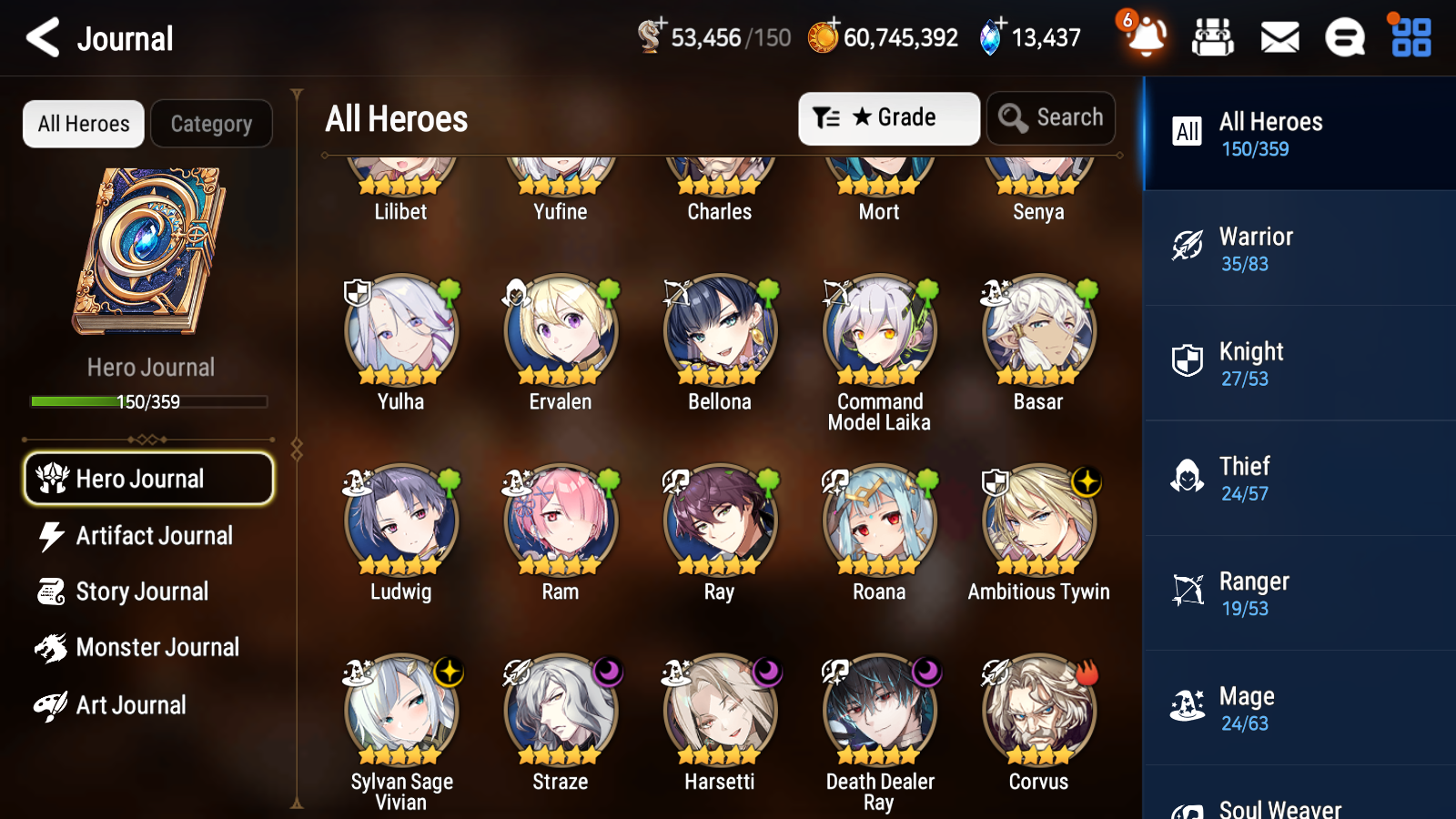 [GLOBAL] [INSTANT] Epic 7 Seven 5ML Harsetti Straze Ray + 83ML pulls 13k skystones 3100 mystics+20 Speed + Name Starter Account-Mobile Games Starter
