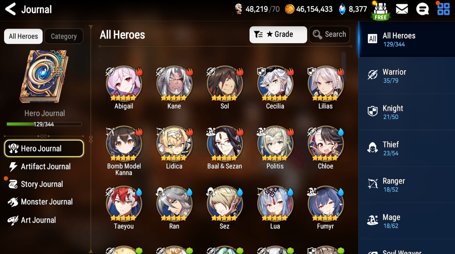 [GLOBAL] [INSTANT] Epic 7 Seven 5ML Navy Captain Landy Abyssal Yufine + ML pulls + Name Starter Account-Mobile Games Starter