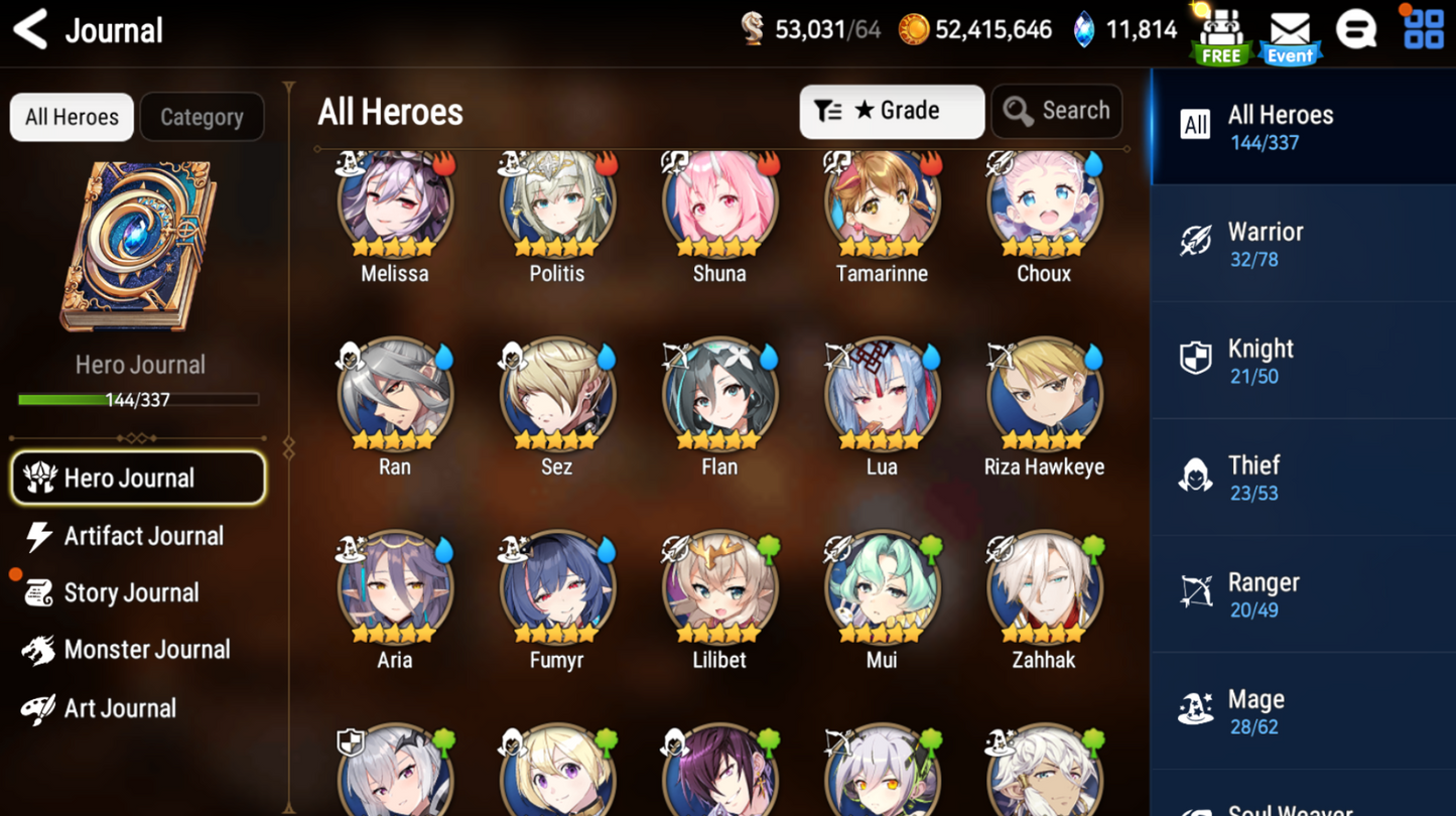 [GLOBAL] [INSTANT] Epic 7 Seven 5ML Navy Captain Landy Specter Tenebria Architect Laika Baal Solitaria + 58ML pulls 11k skystones 2550 mystics+ Name Starter Account-Mobile Games Starter