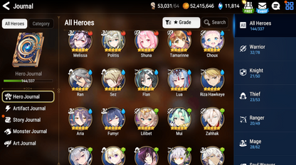 [GLOBAL] [INSTANT] Epic 7 Seven 5ML Navy Captain Landy Specter Tenebria Architect Laika Baal Solitaria + 58ML pulls 11k skystones 2550 mystics+ Name Starter Account-Mobile Games Starter