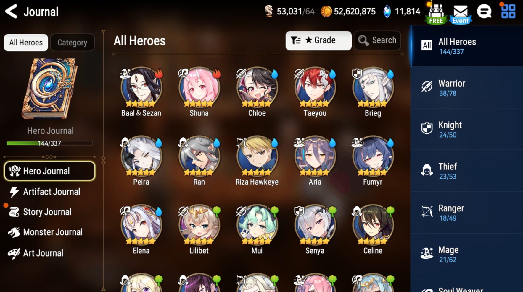 [GLOBAL] [INSTANT] Epic 7 Seven 5ML Navy Captain Landy Specter Tenebria Lionheart Cermia Luluca Maid Chloe Angel Angelica + 58ML pulls 11k skystones 2550 mystics+ Name Starter Account-Mobile Games Starter