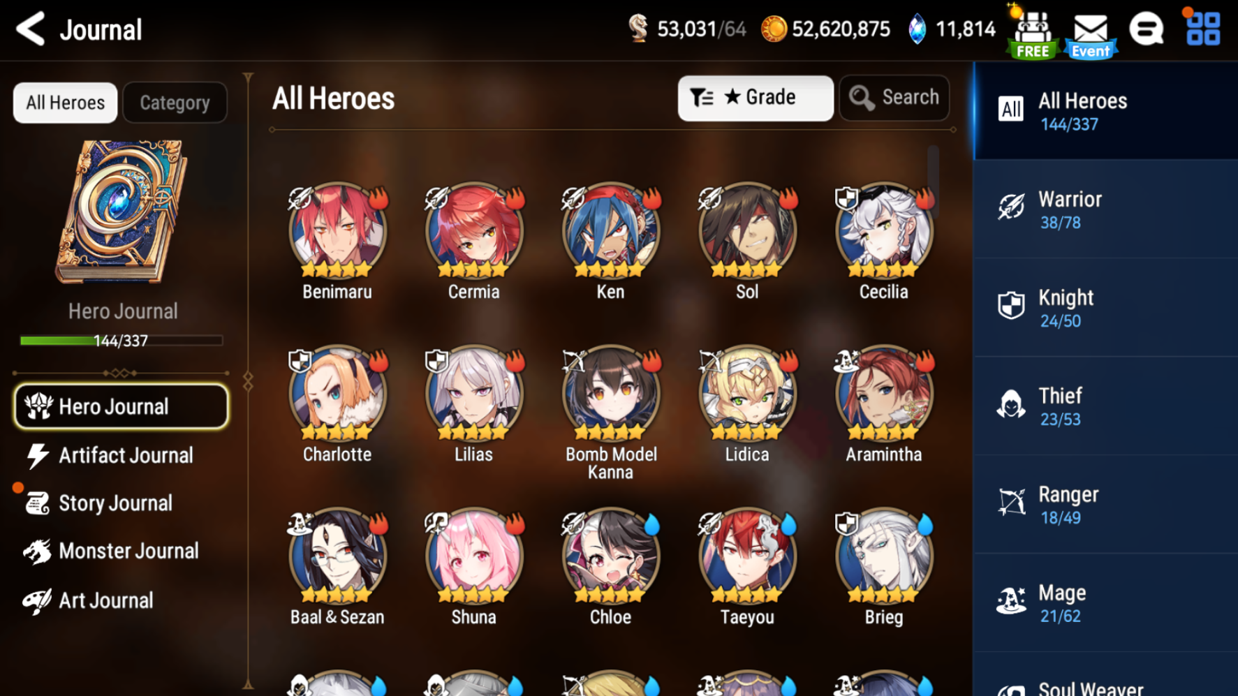 [GLOBAL] [INSTANT] Epic 7 Seven 5ML Navy Captain Landy Specter Tenebria Lionheart Cermia Luluca Maid Chloe Angel Angelica + 58ML pulls 11k skystones 2550 mystics+ Name Starter Account-Mobile Games Starter