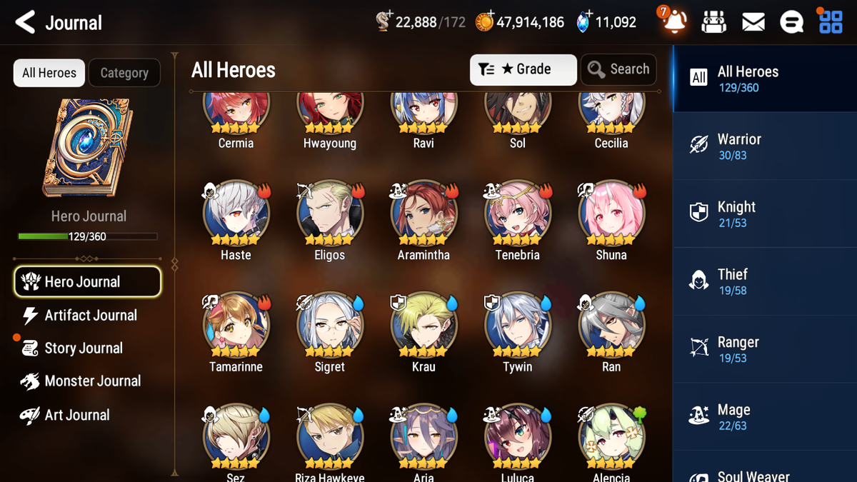[GLOBAL] [INSTANT] Epic 7 Seven 5ML New Moon Luna Commander Pavel Vivian Maid Chloe Belian+11k Gems + 48ML pulls + 20 Speed Starter Account-Mobile Games Starter