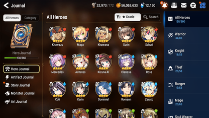 [GLOBAL] [INSTANT] Epic 7 Seven 5ML New Moon Luna Remnant Vivian Charlotte Commander Pavel+11k Gems +54 ML pulls + 20 Speed Starter Account-Mobile Games Starter