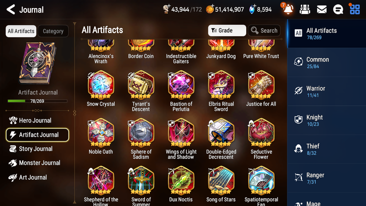 [GLOBAL] [INSTANT] Epic 7 Seven 5ML Salome New Moon Luna Navy Captain Landy Remnant Violet Eternal Wanderer Ludwig+ 58ML pulls +20 Speed + 4 Sets Gear +Name Starter Account-Mobile Games Starter