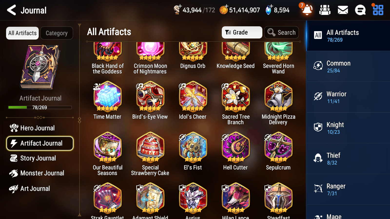 [GLOBAL] [INSTANT] Epic 7 Seven 5ML Salome New Moon Luna Navy Captain Landy Remnant Violet Eternal Wanderer Ludwig+ 58ML pulls +20 Speed + 4 Sets Gear +Name Starter Account-Mobile Games Starter