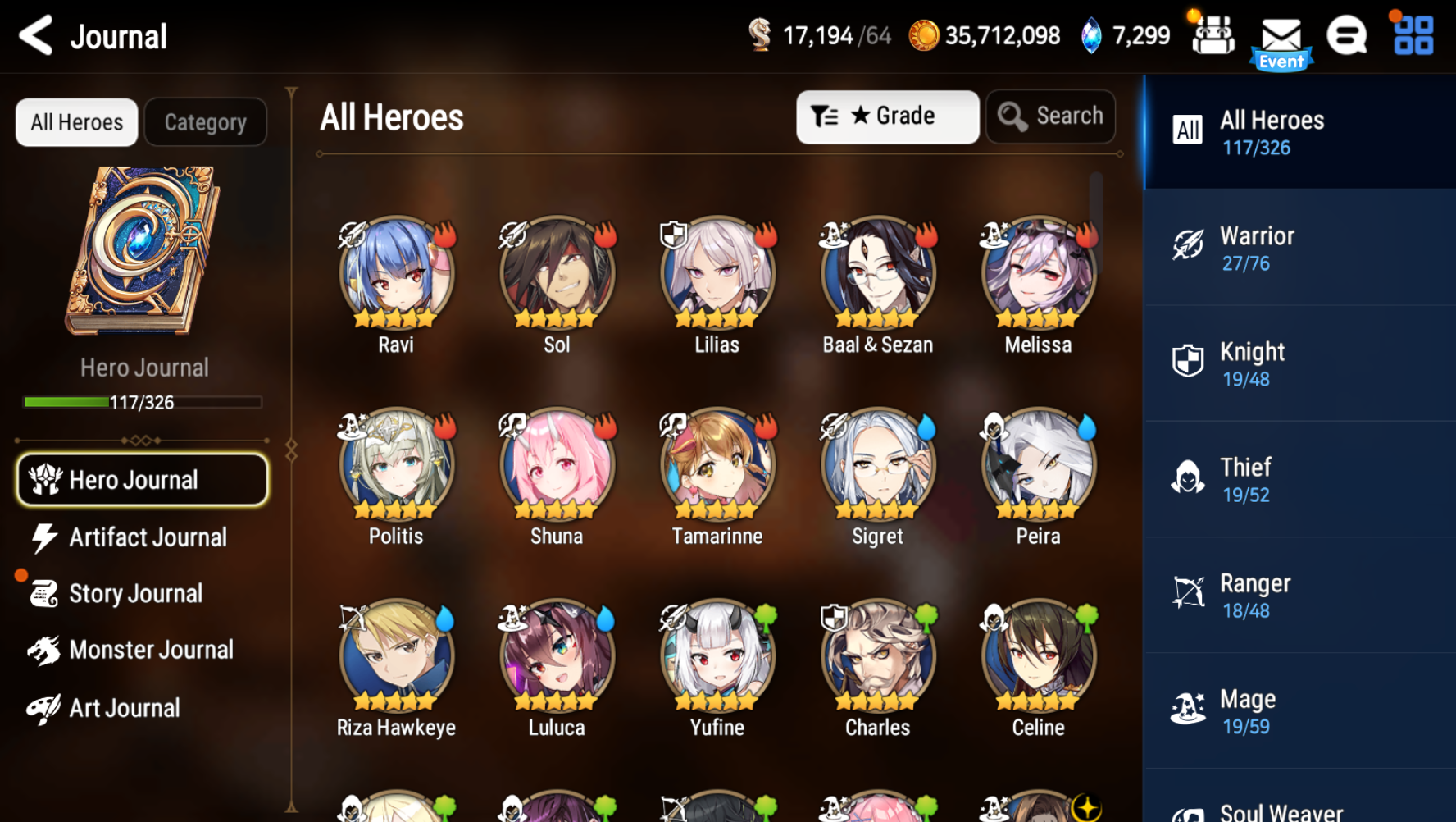 [GLOBAL] [INSTANT] Epic 7 Seven 5ML Sea Phantom Politis Fallen Cecilia Maid Chloe ++ ML pulls + Name Starter Account-Mobile Games Starter