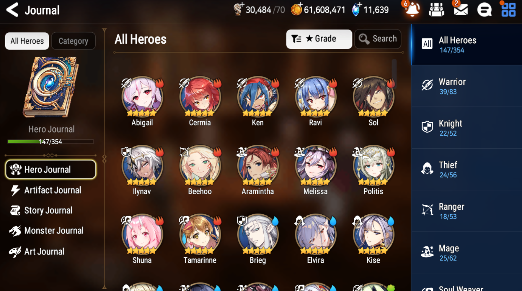 [GLOBAL] [INSTANT] Epic 7 Seven 5ML Sea Phantom Politis Requiem Roana Krau Sage Baal Laika + 63ML pulls 11k skystones 1300 mystics+ Name Starter Account-Mobile Games Starter