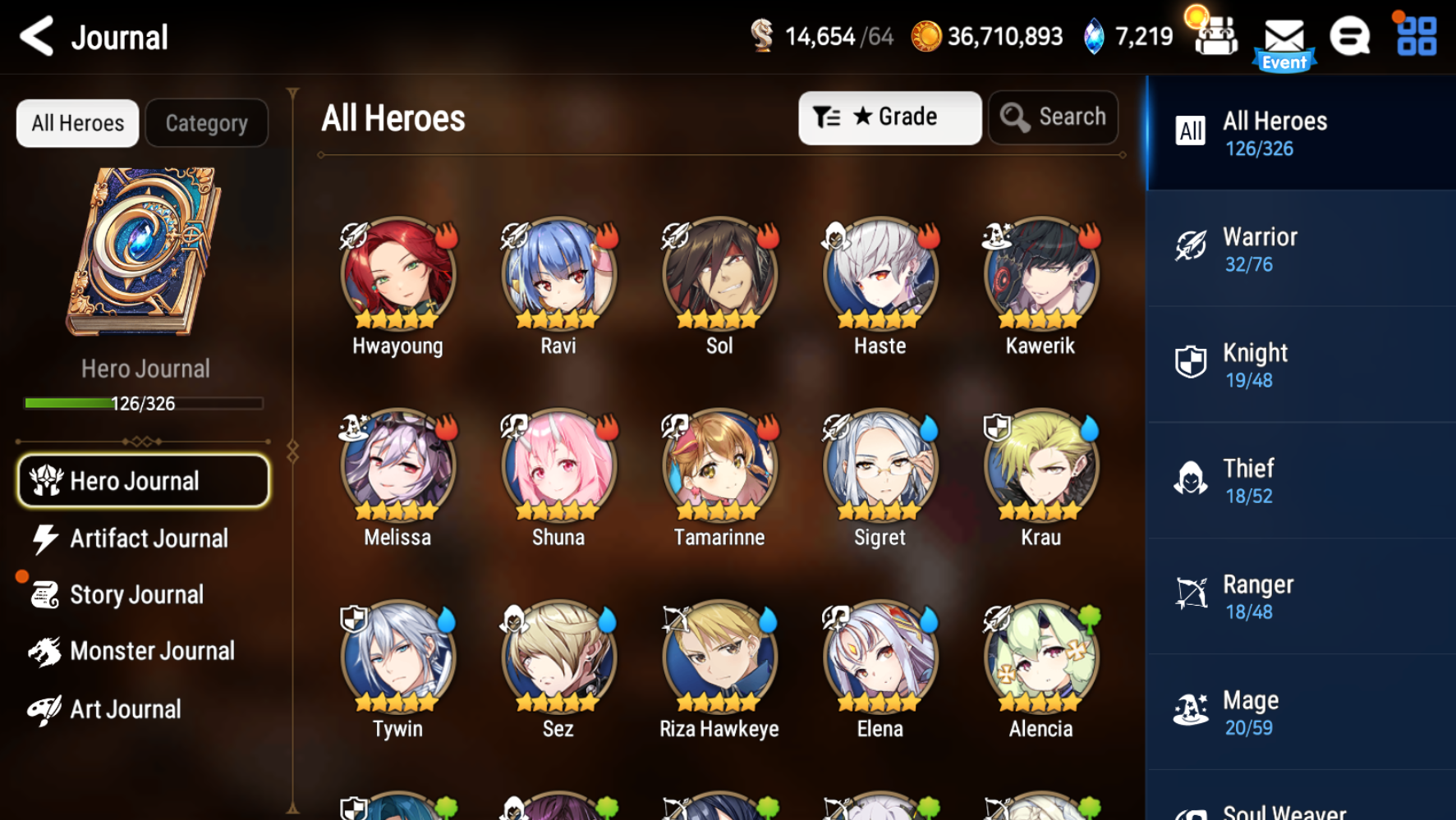 [GLOBAL] [INSTANT] Epic 7 Seven 5ML Zio Solitaria Ruele Ken Operator Sigret + ML pulls + Name Starter Account-Mobile Games Starter