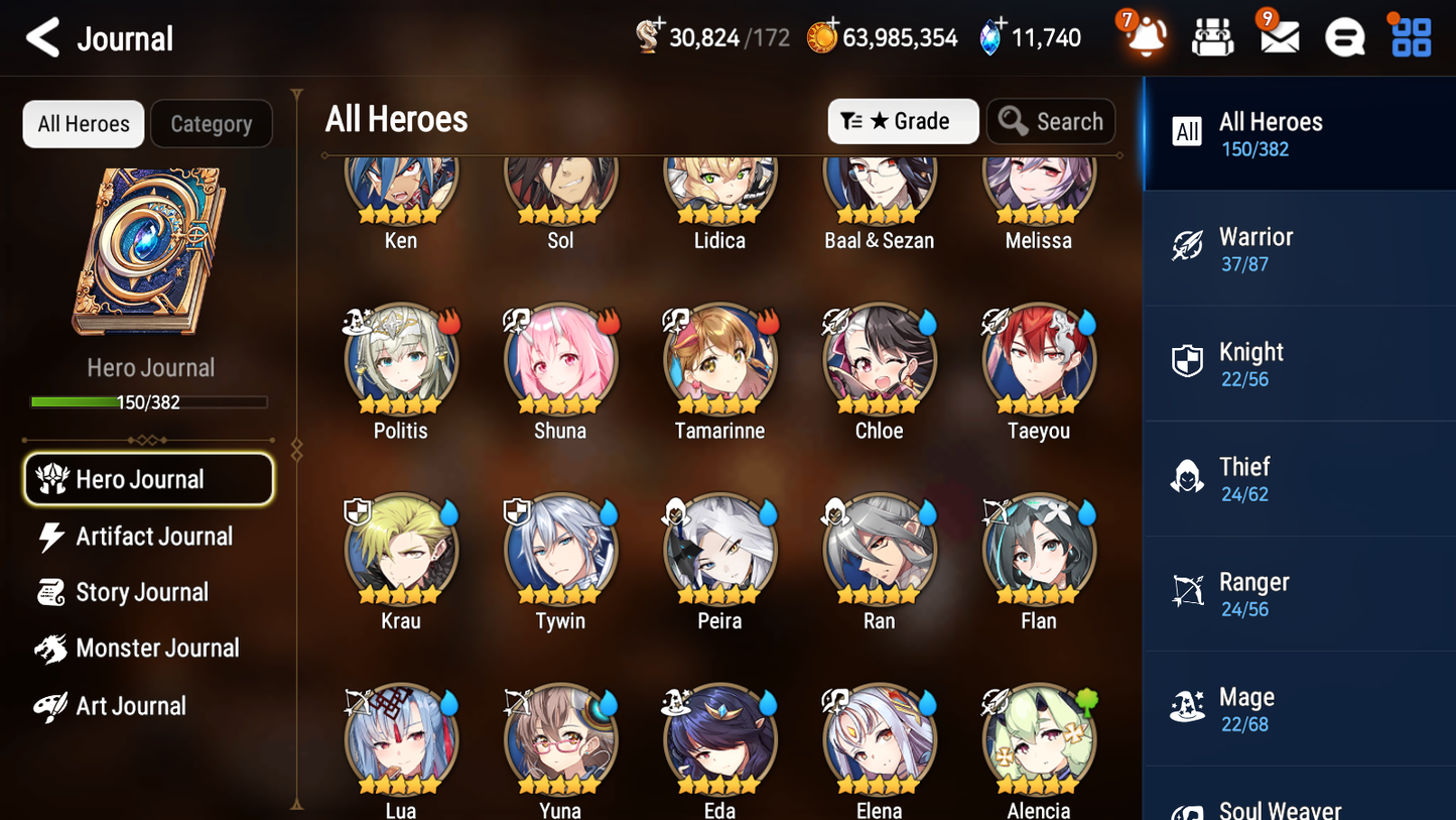 [GLOBAL] [INSTANT] Epic 7 Seven 6ML 1LIM Abyssal Yufine Maid Chloe Solitaria Designer Lilibet Eternal Ludwig Choux Angel Angelica Summer Fumyr + 77ML pulls 11k skystones 1300 mystics+20 Speed + Name Starter Account-Mobile Games Starter