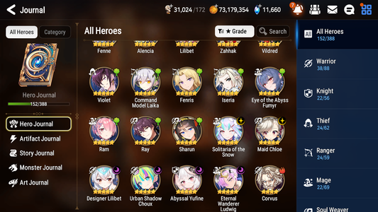 [GLOBAL] [INSTANT] Epic 7 Seven 6ML 2LIM Haru+artifact Abyssal Yufine Maid Chloe Solitaria Designer Lilibet Eternal Ludwig Choux Angel Angelica Summer Fumyr + 91ML pulls 11k skystones 1300 mystics+2x 20 Speed + Luna Skin + Name Starter Account-Mobile Games Starter