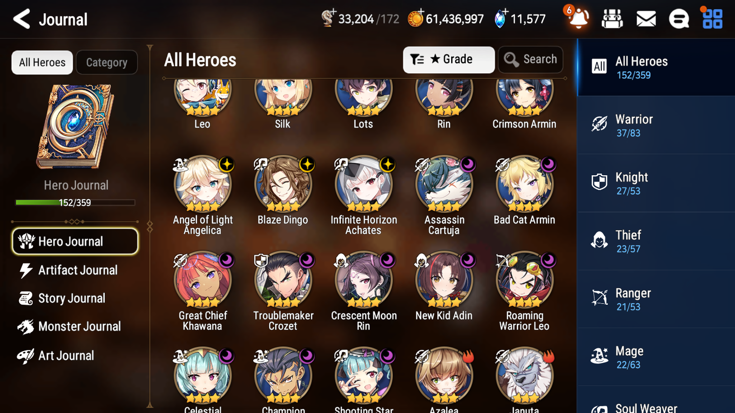 [GLOBAL] [INSTANT] Epic 7 Seven 6ML Abyssal Yufine Faithless Lidica Commander Pavel Tywin Charlotte Angel Angelica + 77ML pulls 11k skystones 1300 mystics+20 Speed + Name Starter Account-Mobile Games Starter