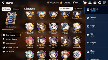 [GLOBAL] [INSTANT] Epic 7 Seven 6ML Abyssal Yufine Faithless Lidica Commander Pavel Tywin Charlotte Angel Angelica + 77ML pulls 11k skystones 1300 mystics+20 Speed + Name Starter Account-Mobile Games Starter