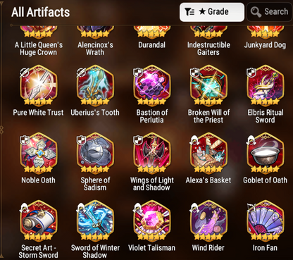 [GLOBAL] [INSTANT] Epic 7 Seven 6ML Abyssal Yufine Faithless Lidica Commander Pavel Tywin Charlotte Angel Angelica + 77ML pulls 11k skystones 1300 mystics+20 Speed + Name Starter Account-Mobile Games Starter