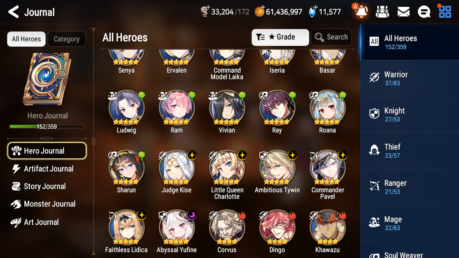 [GLOBAL] [INSTANT] Epic 7 Seven 6ML Abyssal Yufine Faithless Lidica Commander Pavel Tywin Charlotte Angel Angelica + 77ML pulls 11k skystones 1300 mystics+20 Speed + Name Starter Account-Mobile Games Starter