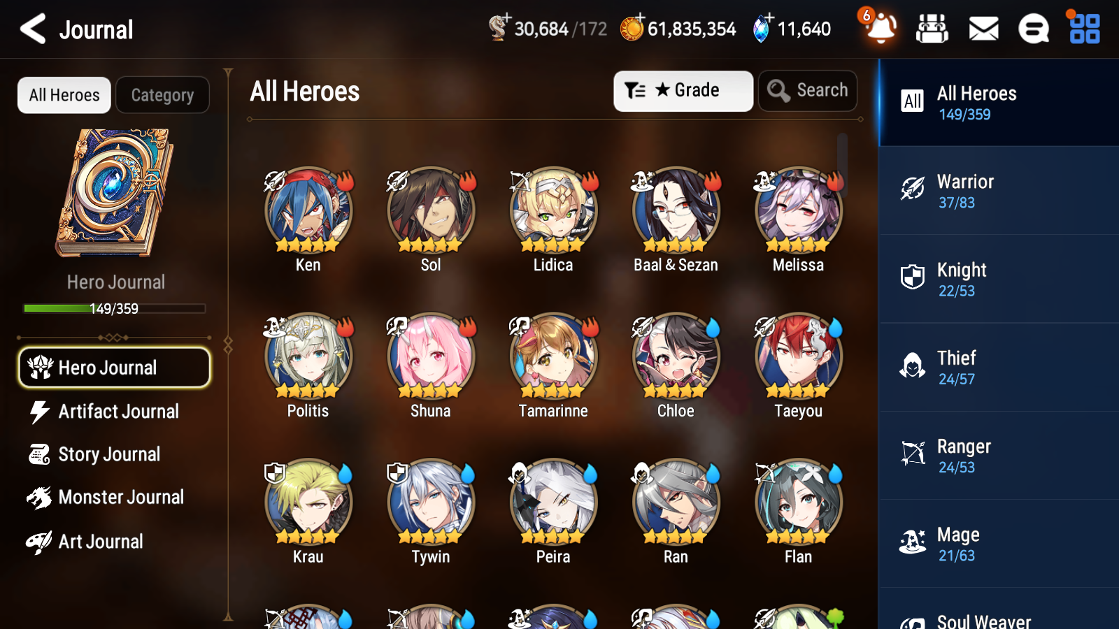 [GLOBAL] [INSTANT] Epic 7 Seven 6ML Abyssal Yufine Maid Chloe Solitaria Designer Lilibet Eternal Ludwig Choux Angel Angelica+ 77ML pulls 11k skystones 1300 mystics+20 Speed + Name Starter Account-Mobile Games Starter