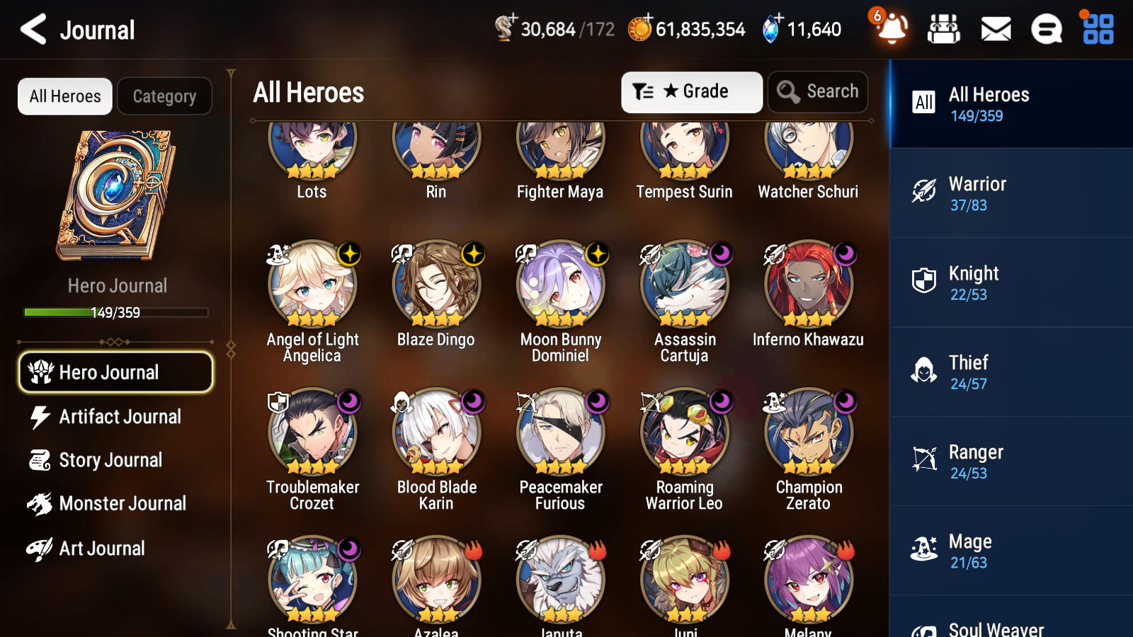 [GLOBAL] [INSTANT] Epic 7 Seven 6ML Abyssal Yufine Maid Chloe Solitaria Designer Lilibet Eternal Ludwig Choux Angel Angelica+ 77ML pulls 11k skystones 1300 mystics+20 Speed + Name Starter Account-Mobile Games Starter