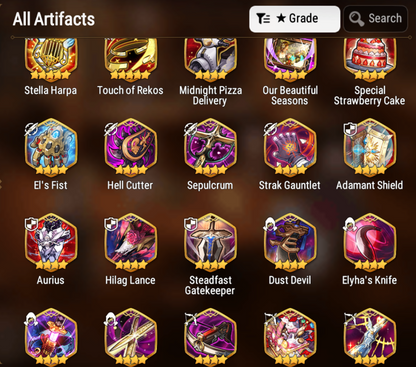 [GLOBAL] [INSTANT] Epic 7 Seven 5ML Abyssal Yufine Maid Chloe Solitaria Designer Lilibet Eternal Ludwig Angel Angelica+ 63ML pulls 11k skystones 1300 mystics+ Name Starter Account-Mobile Games Starter