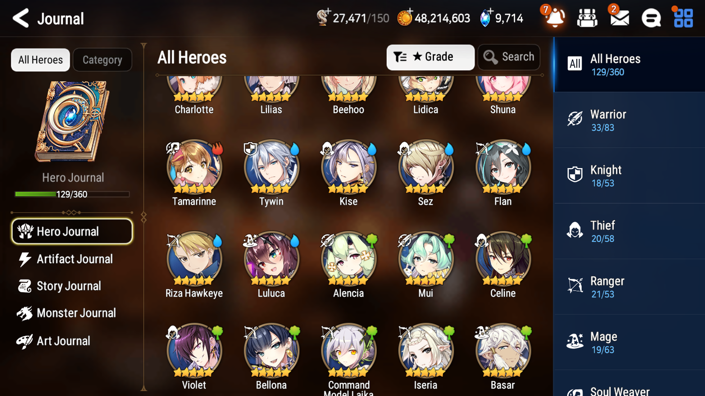 [GLOBAL] [INSTANT] Epic 7 Seven 6ML Conqueror Lilias Dragon King Sharun Lionheart Cermia Last Rider Krau Dark Corvus Operator Sigret + 46ML pulls + 20 Speed Starter Account-Mobile Games Starter