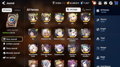 [GLOBAL] [INSTANT] Epic 7 Seven 6ML Dragon Bride Senya Requiem Roana Luluca Iseria Ken + 77ML pulls 11k skystones 1300 mystics+20 Speed + Name Starter Account-Mobile Games Starter