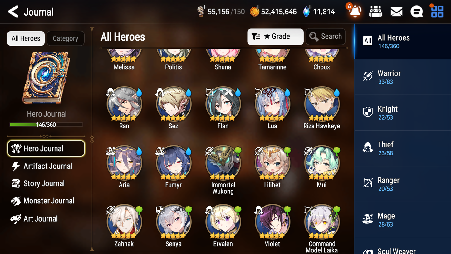 [GLOBAL] [INSTANT] Epic 7 Seven 6ML Navy Captain Landy Specter Tenebria Architect Laika Baal Solitaria + 73ML pulls 11k skystones 2550 mystics+ 20 Speed +Name Starter Account-Mobile Games Starter