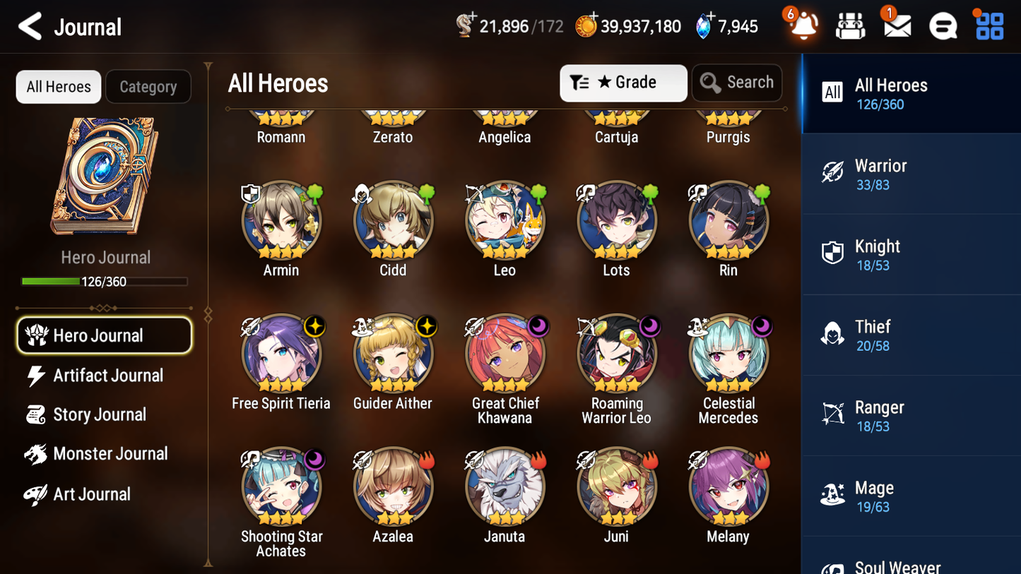 [GLOBAL] [INSTANT] Epic 7 Seven 6ML New Moon Luna Navy Captain Landy Bellona Arbiter Vildred Ravi Lidica Rimuru + ML pulls +20 Speed + Name Starter Account-Mobile Games Starter
