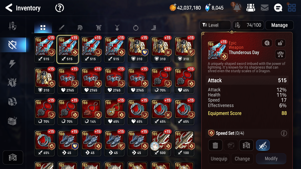 [GLOBAL] [INSTANT] Epic 7 Seven 6ML New Moon Luna Navy Captain Landy Bellona Arbiter Vildred Ravi Lidica Rimuru + 42ML pulls +20 Speed + 4 Sets Gear + Name Starter Account-Mobile Games Starter