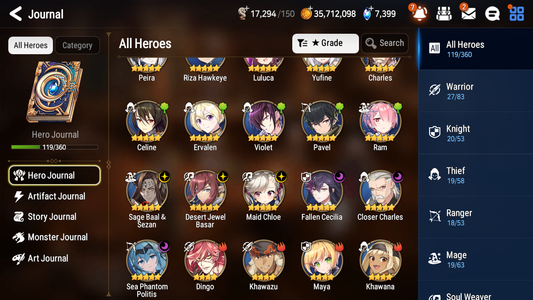[GLOBAL] [INSTANT] Epic 7 Seven 6ML Sea Phantom Politis Fallen Cecilia Maid Chloe Basar + ML pulls + 20 Speed + Name Starter Account-Mobile Games Starter