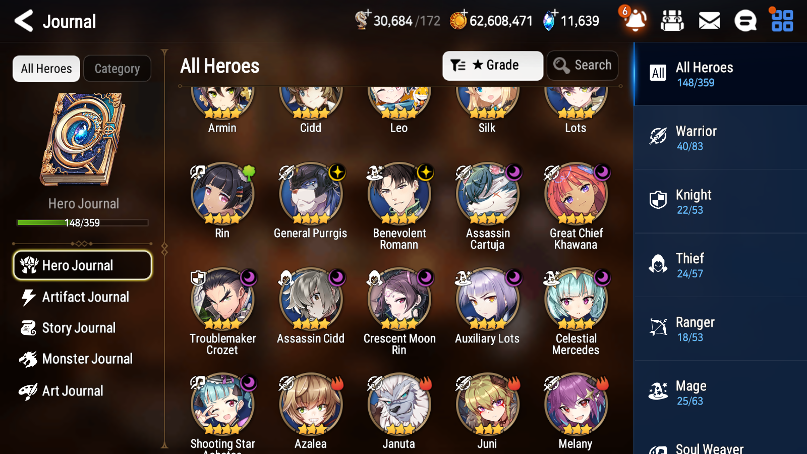 [GLOBAL] [INSTANT] Epic 7 Seven 6ML Sea Phantom Politis Requiem Roana Krau Sage Baal Laika + 77ML pulls 11k skystones 1300 mystics+ 20 Speed +Name Starter Account-Mobile Games Starter