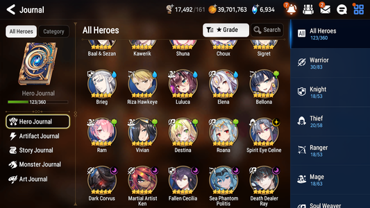 [GLOBAL] [INSTANT] Epic 7 Seven 6ML Sea Phantom Politis Spirit Eye Celine Dark Corvus Fallen Cecilia Ken Ray + ML pulls + 20 Speed + Name Starter Account-Mobile Games Starter