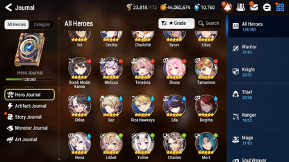 [GLOBAL] [INSTANT] Epic 7 Seven 6ML Straze Zio + 44ML pulls + 20 Speed Starter Account-Mobile Games Starter