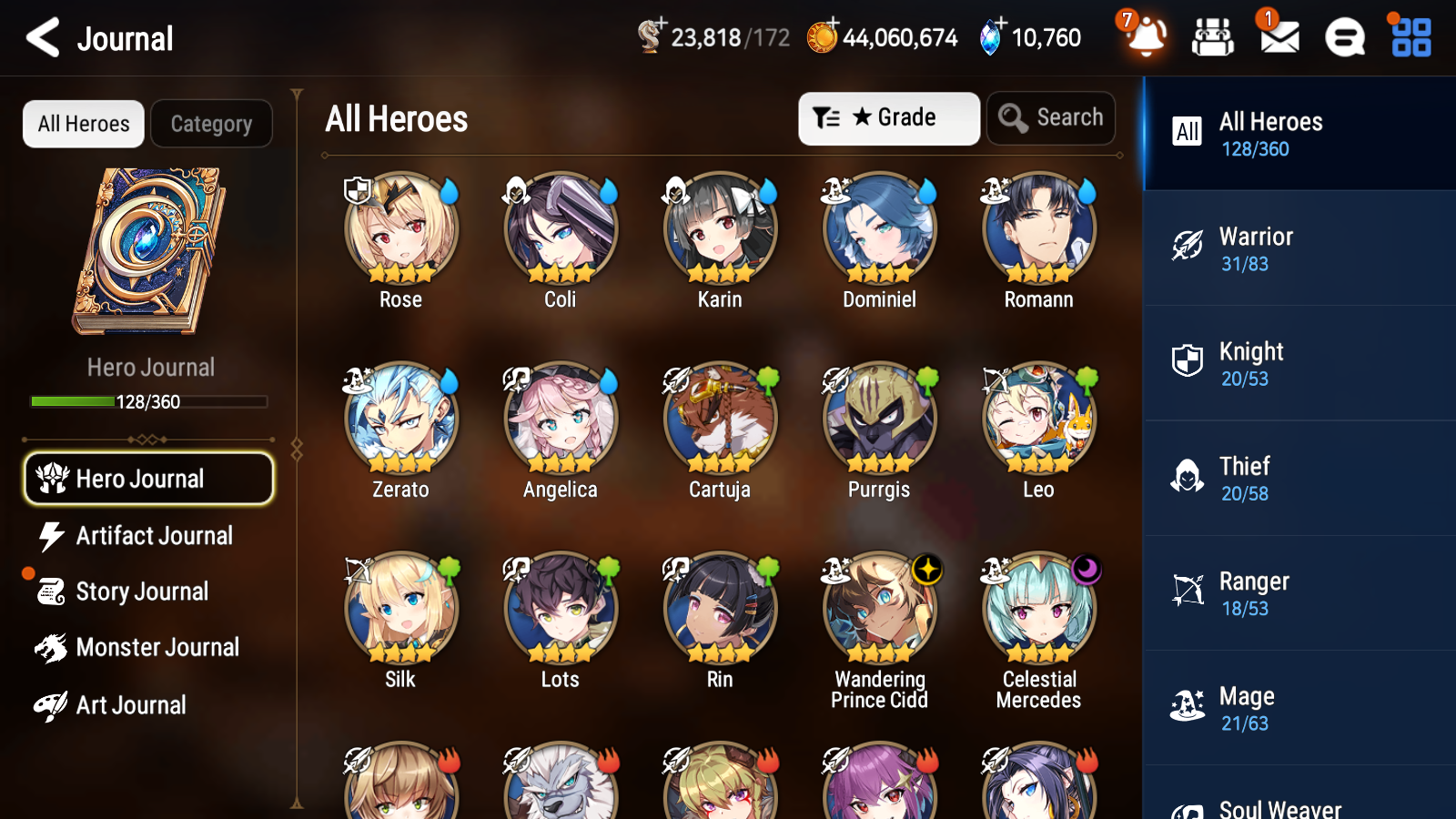 [GLOBAL] [INSTANT] Epic 7 Seven 6ML Straze Zio + 44ML pulls + 20 Speed Starter Account-Mobile Games Starter