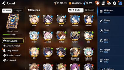 [GLOBAL] [INSTANT] Epic 7 Seven 6ML Straze Zio + 44ML pulls + 20 Speed Starter Account-Mobile Games Starter