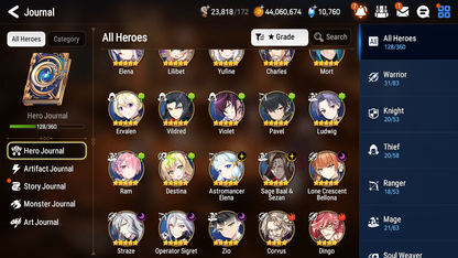 [GLOBAL] [INSTANT] Epic 7 Seven 6ML Straze Zio + 44ML pulls + 20 Speed Starter Account-Mobile Games Starter