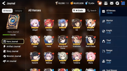 [GLOBAL] [INSTANT] Epic 7 Seven 7ML Monarch of the Sword Iseria Bystander Hwayoung Navy Captain Landy + 97ML pulls 13k skystones 3100 mystics+ 2x 20 Speed + Luna Skin + Name Starter Account-Mobile Games Starter